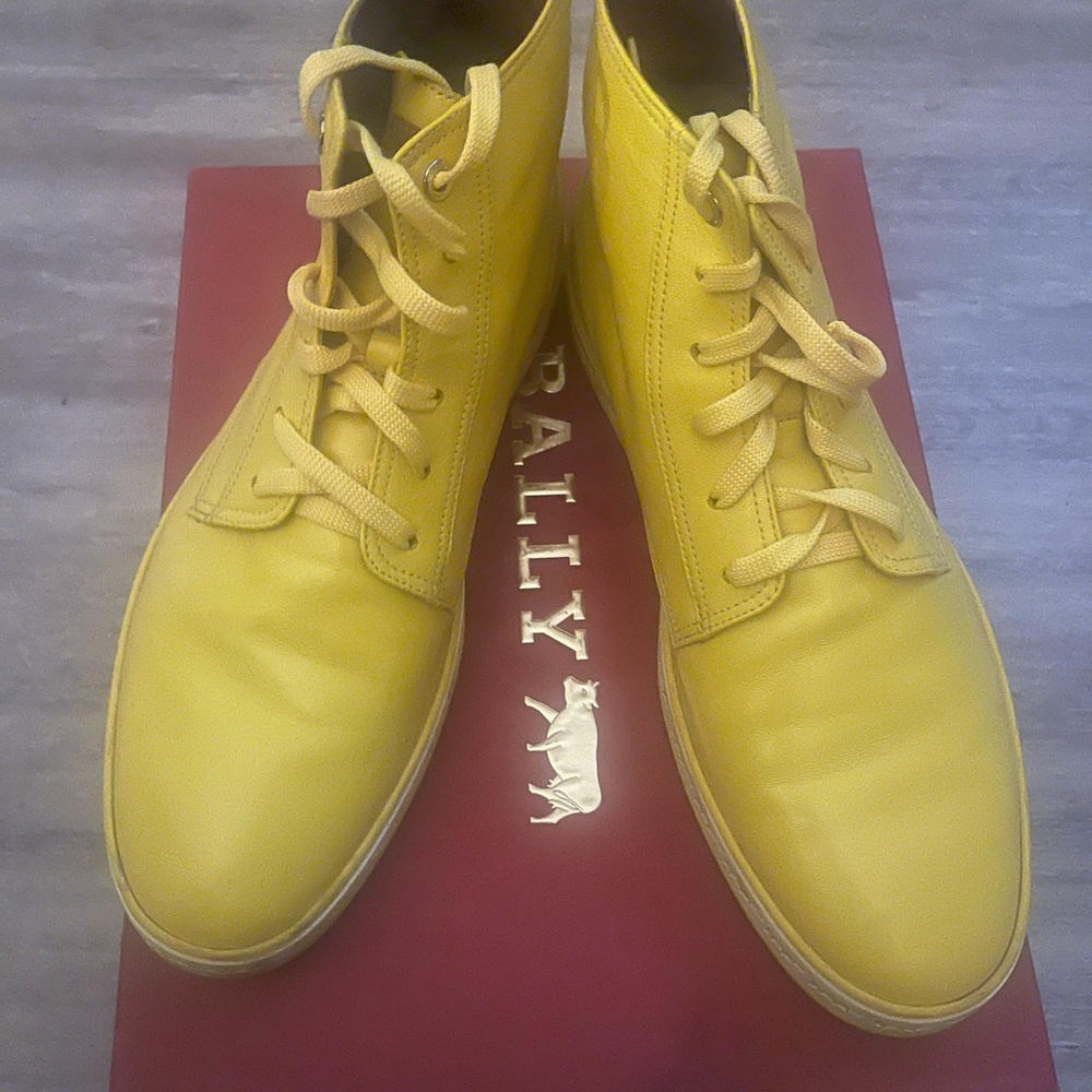 Bally Men's Bright Yellow Sneakers